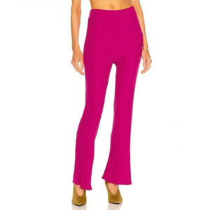NWT Simon Miller Ribbed Cyrene Straight Leg Pants Women's Pink Size Medium